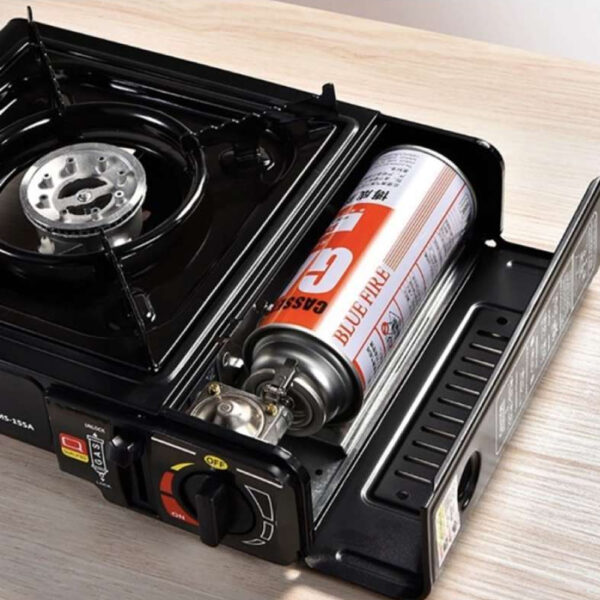 Sewa Kompor Portable Koper 2 in 1 Bisa Gas Kaleng dan Gas LPG - Gambar 2