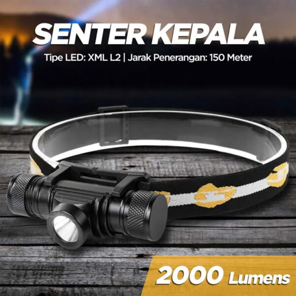 Sewa Headlamp + Senter Gengam 2in1 - Gambar 5